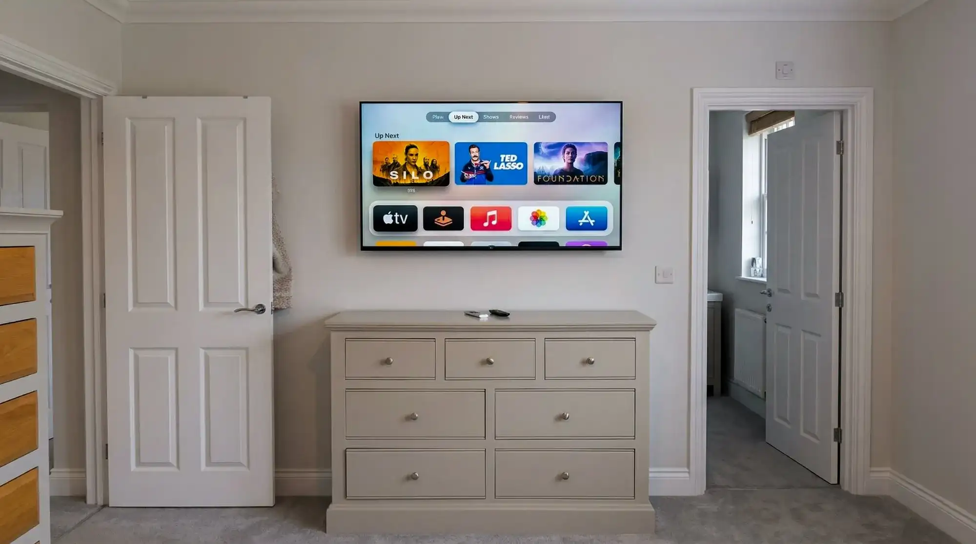 Completed bedroom tv mount — colchester by Advanced Aerials