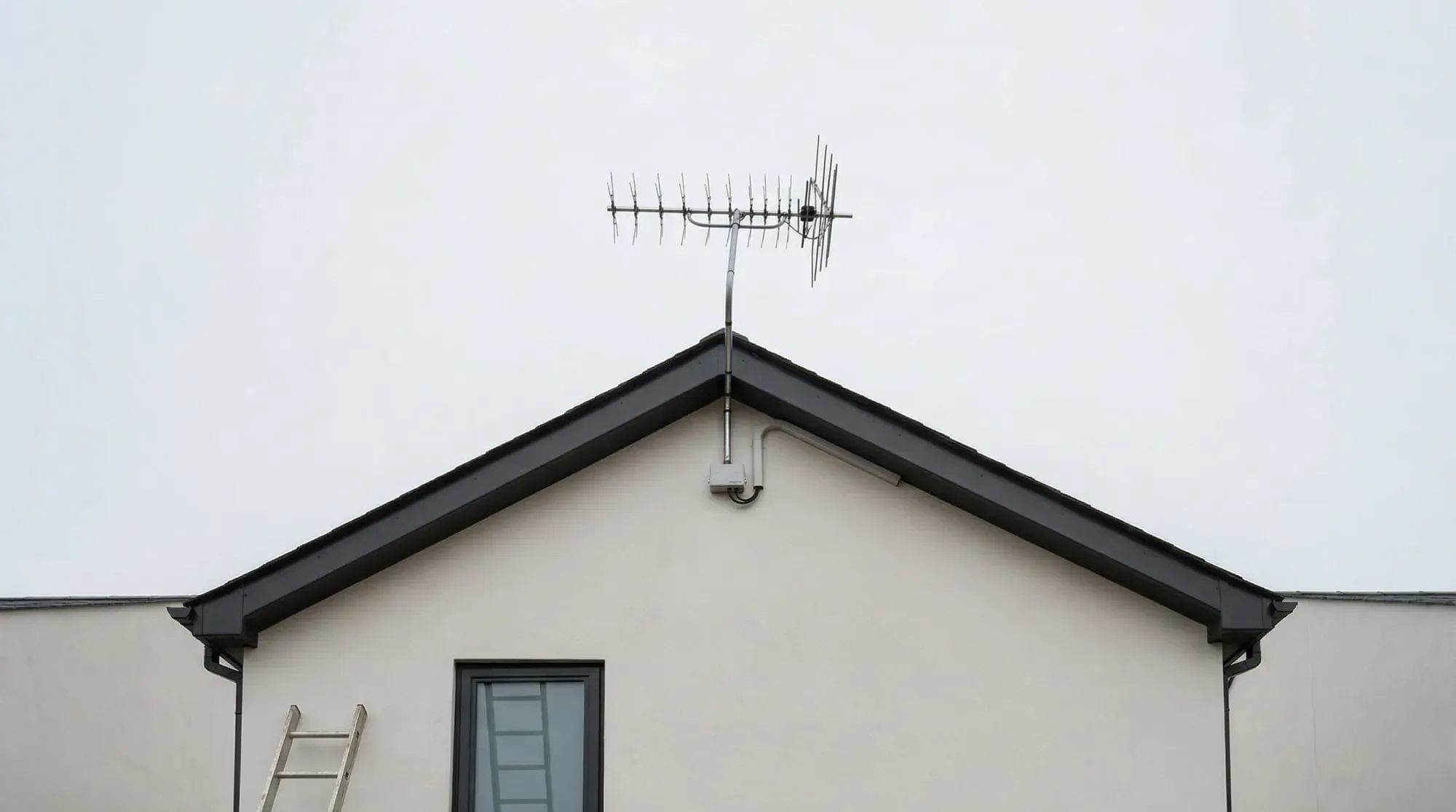 Digital Yagi aerial on a gable end in Danbury, Essex