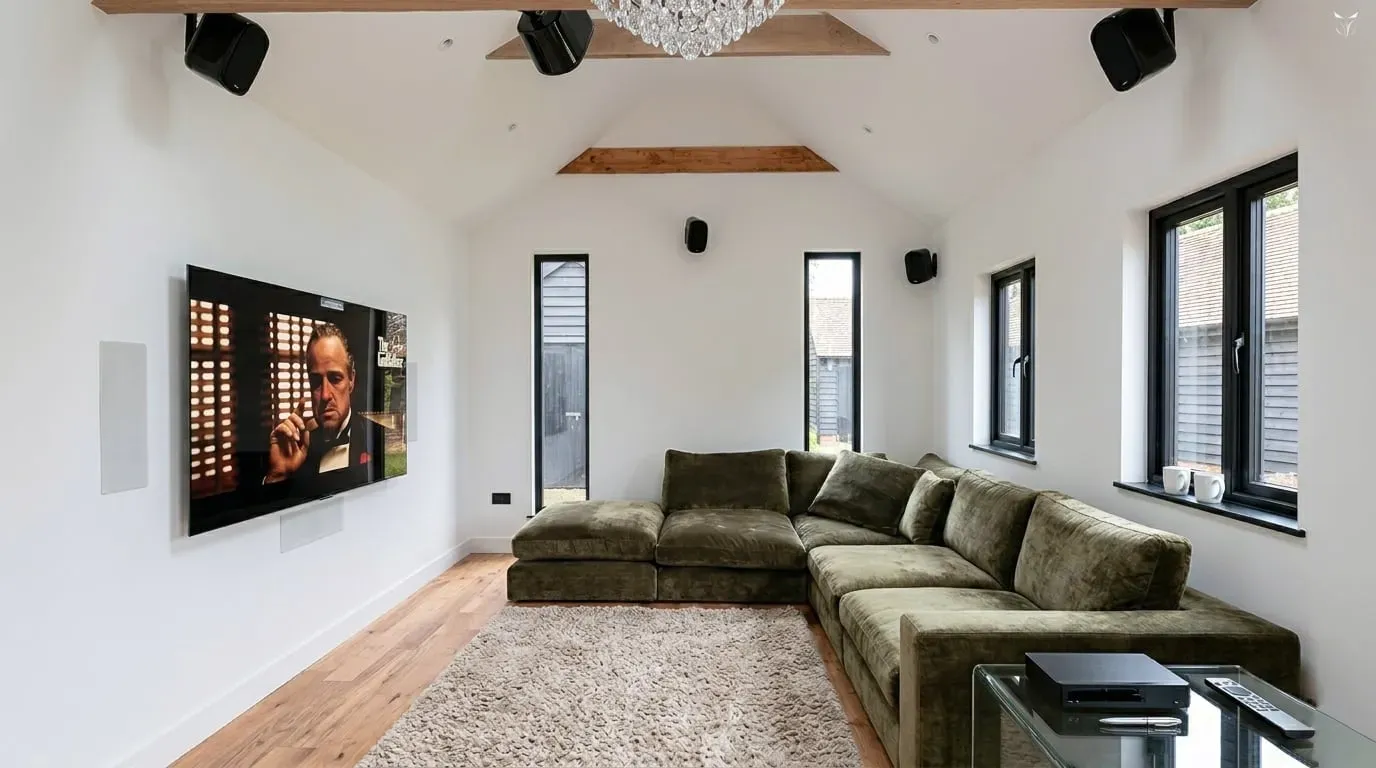 Barn conversion cinema, Suffolk