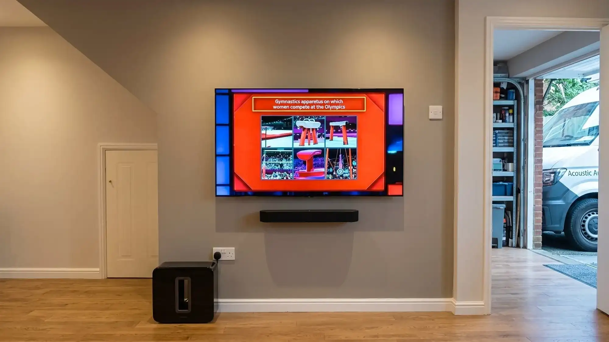 Completed tv wall mount in loughton by Advanced Aerials