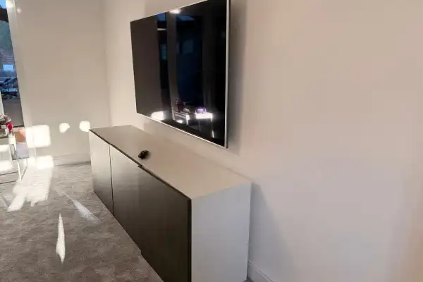 TV above floating unit in Colchester