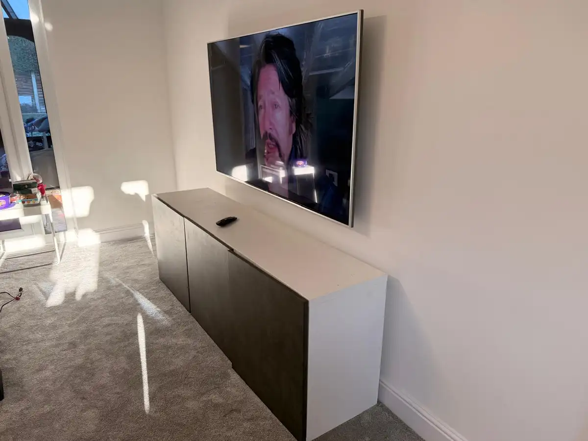 TV Above Floating Unit — Colchester