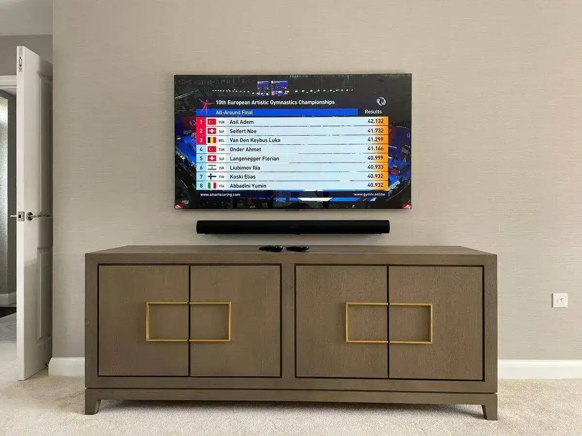 TV wall mount in Halstead home